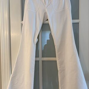 Mavi Women's Boot Cut Jeans - White